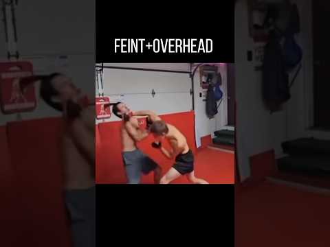 Feint + Overhead #boxing #boxer #mma #training #fighter #mma #training #usa #australia  #lesson