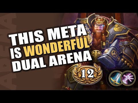 12 wins - This meta is wonderful!! Warrior/Warlock Full Run | Dual Class | Hearthstone Arena