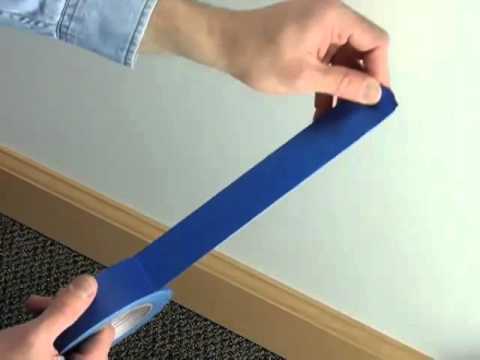 Use masking tape when painting