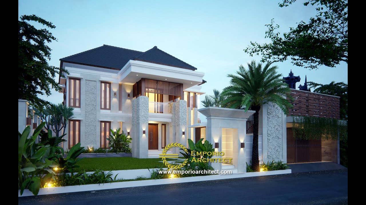 Video 3D Desain Rumah Villa Bali 2 Lantai Ibu Ani - Negara, Jembrana, Bali