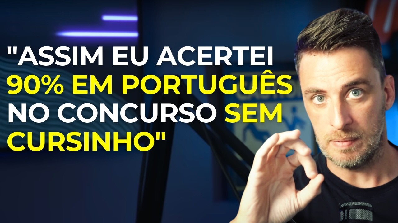 Como EVOLUIR RÁPIDO e ACERTAR 90% em PORTUGUÊS para CONCURSOS PÚBLICOS SEM CURSINHO