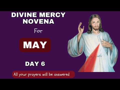 DIVINE MERCY NOVENA DAY 6|| Novena to the Divine Mercy for May 2024 day 6 |🙏📿