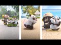 AWW SO CUTE!!! BABY PANDAS Playing With Zookeeper | Funny baby pandas | Baby panda falling #11