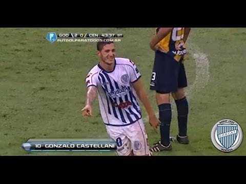 Gol de Castellani. Godoy Cruz 3 - Central 0. Fecha 4. Torneo Final 2014. Fútbol Para Todos