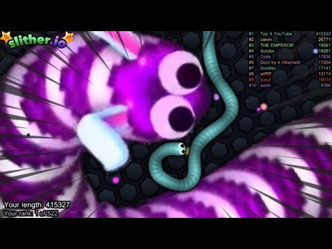 Slither.io A.I. Bunny Skin Vs Pro Snakes - Epic Skin Slitherio Vip Devil Best Gameplay - Best Score
