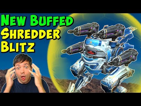 Max Damage SHREDDER BLITZ Mk2 After Accuracy Buff - War Robots Gameplay WR
