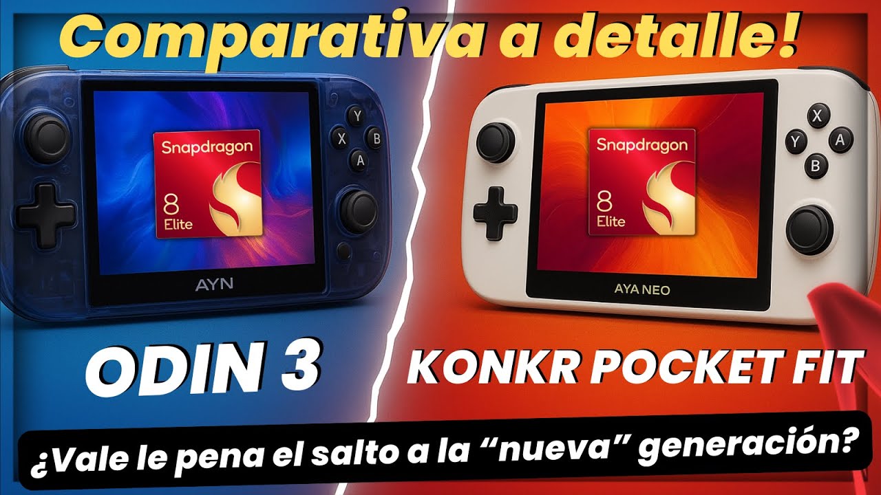 AYN Odin 3 vs AyaNeo Konkr Pocket Fit ⚡ ¿Cuál conviene más?