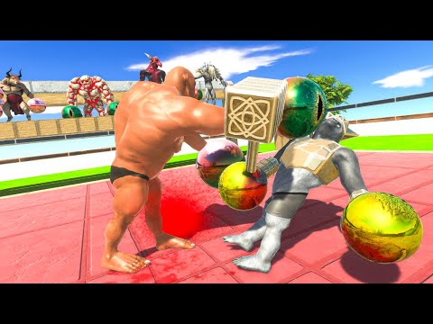 1v1 SUPER BOXING | PRIMATES vs INFERNALS and FANTASY ARBS Animal Revolt Battle Simulator