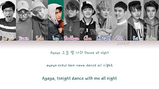Download lagu EXO & Yoo Jae Suk (유재석) – Dancing King (Color Coded Han|Rom|Eng Lyrics) | by Yankat mp3