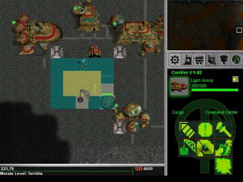 Outpost 2: Divided Destiny structure duplication glitch demonstration