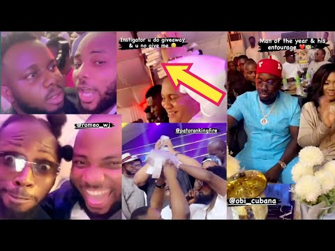 Made This PH Billionaire Carry Stack Of Cash As Obi Cubana, Patoranking & Others Shutdown Birthday