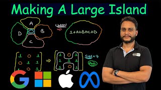 YouTube video 'Making A Large Island | Leetcode 827'