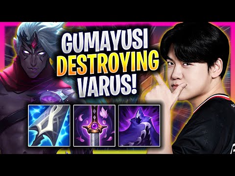 GUMAYUSI DESTROYING WITH VARUS! - T1 Gumayusi Plays Varus ADC vs Jhin! | Season 2025