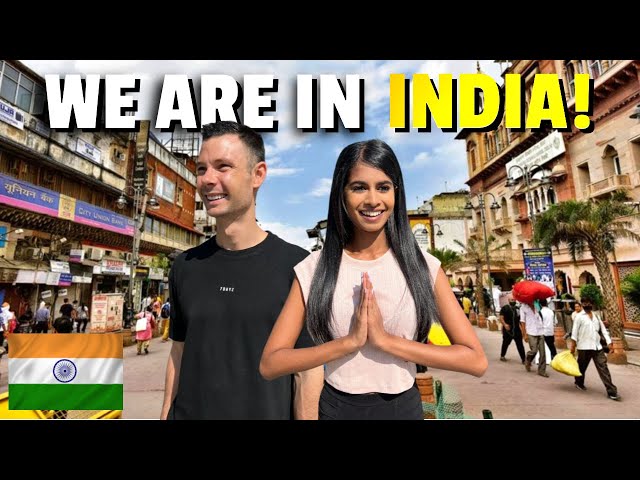 Travel vlog - OUR FIRST TIME IN INDIA SHOCKED US! FIRST DAY IN NEW DELHI 🇮🇳