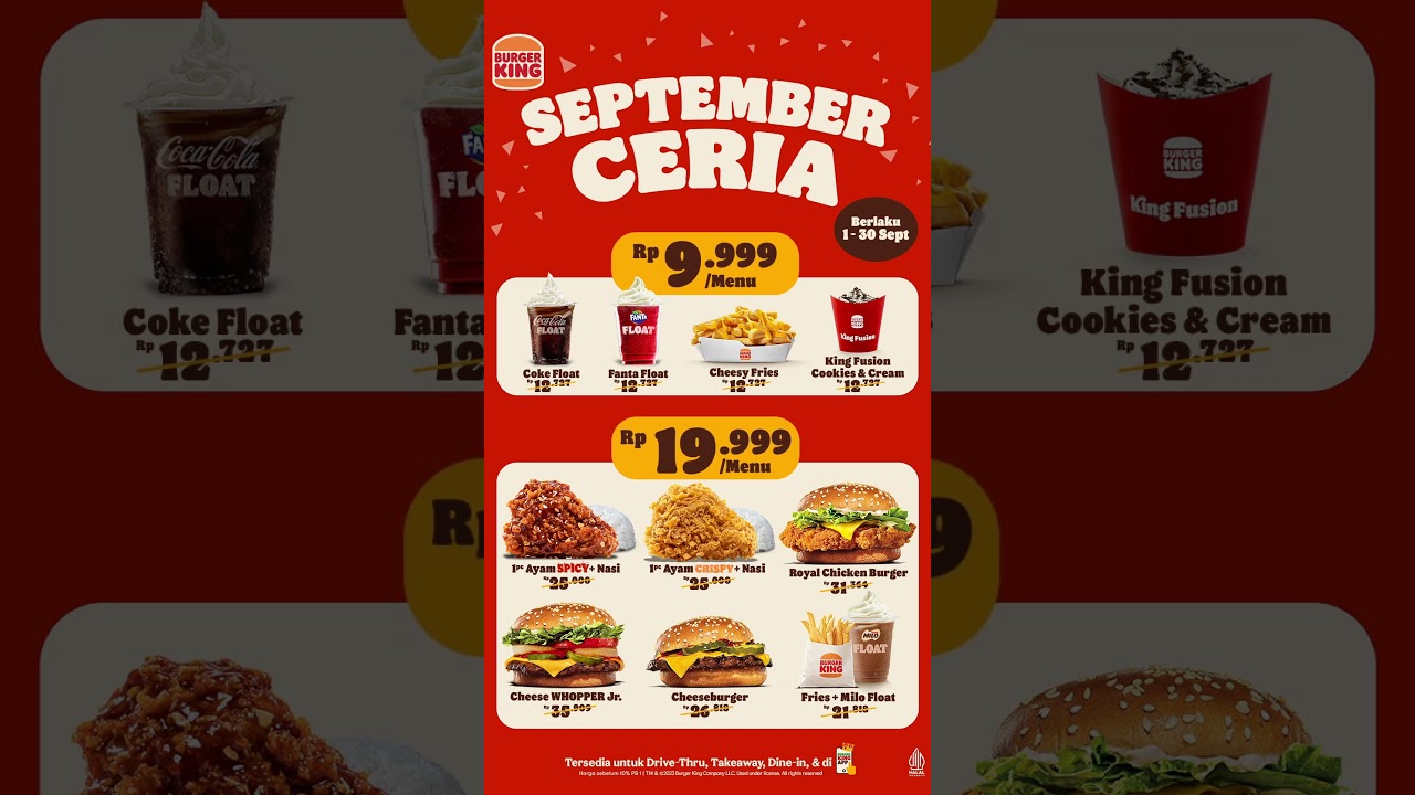 SEPTEMBER CERIA DARI BURGER KING