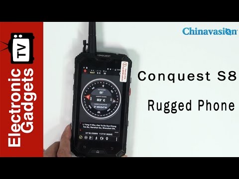 Conquest S8 Android Rugged Phone 2017 Edition with 4G, GPS, NFC, Fingerprint