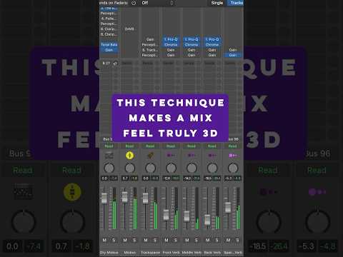 Here’s how I create natural depth in a mix and make it feel 3D #musicproducer #mixing #mixengineer