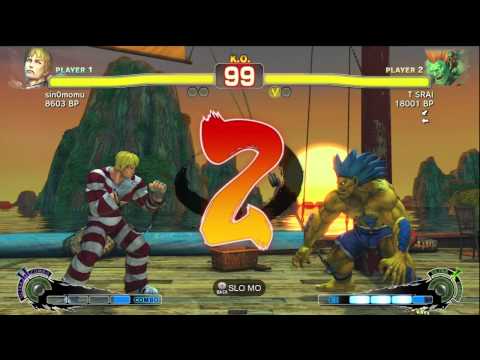 T SRAI [Blanka] vs sin0momu [Cody] SSF4 Japanese Online Ranked Matches - TRUE-HD