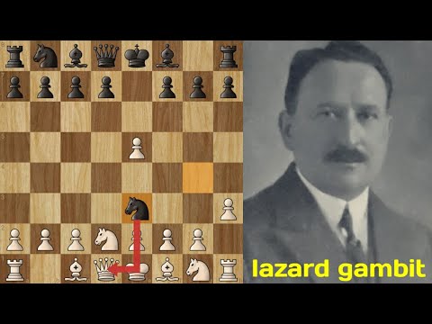 THE MOVE!! NEVER EXPECTED | Black Win In move 4 Amedee Gibaud Vs Frederick Lazard 1924 lazard gambit