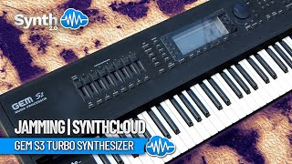Video thumbnail for GEM S3 TURBO SYNTHESIZER | JAMMING | Synthcloud by Synth Cloud