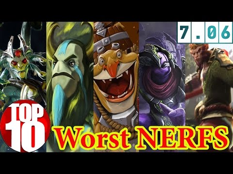 TOP 10 Worst Hero Nerfs of Patch 7.06