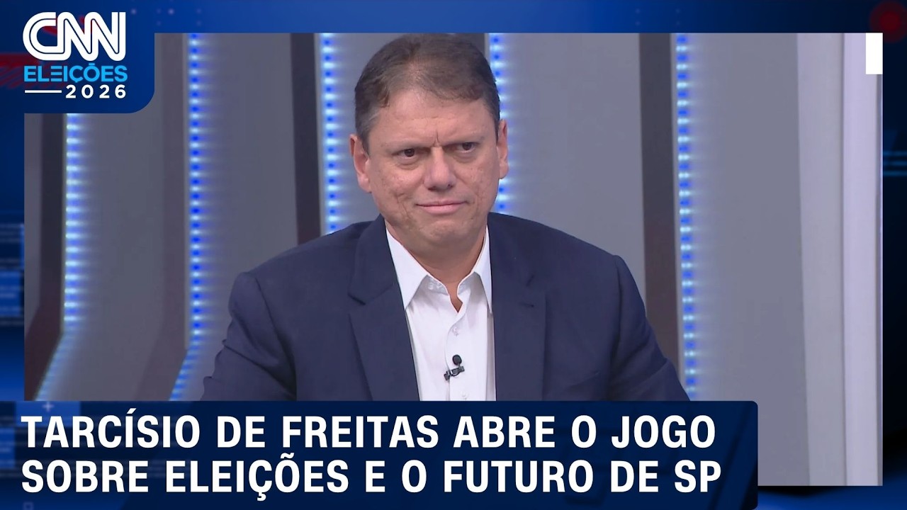 Tarcísio de Freitas na CNN: melhores momentos da entrevista sobre segurança pública e eleições 2026