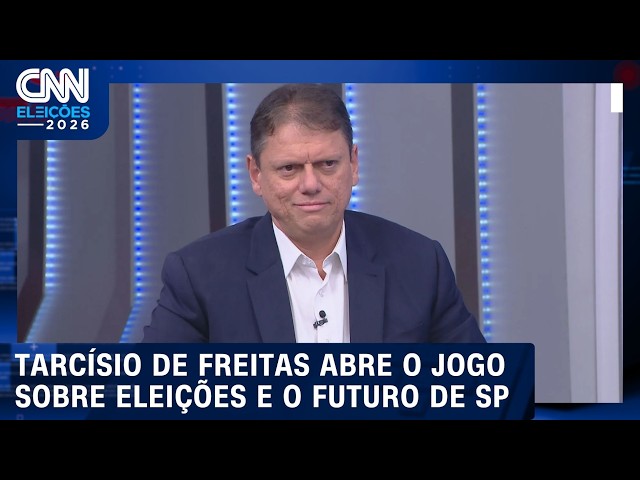 Tarcísio de Freitas na CNN: melhores momentos da entrevista sobre segurança pública e eleições 2026