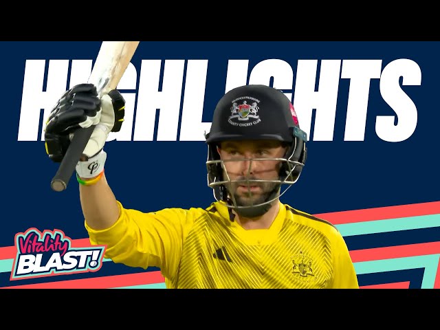 J Taylor Hits 54*(36) | Kent Spitfires v Gloucestershire – Highlights | Vitality Blast 2025
