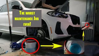 Fix: 2022 BMW X3 M40i Washer Fluid Not Spraying — Clean Clogged Pre-Pump Filter (Step-by-Step)