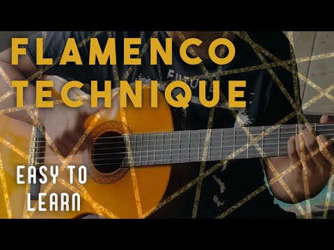 FLAMENCO TECHNIQUE 1 || GUITAR LESSON  || ANYONE CAN PLAY ||