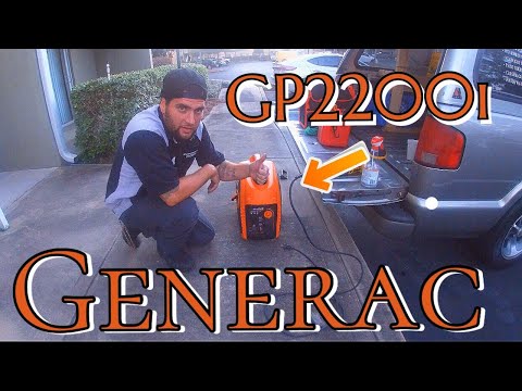 Generac GP2200i Generator unboxing and start up