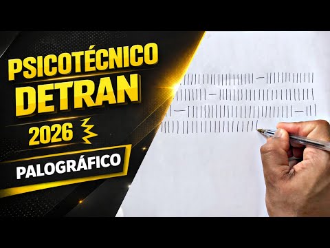 DETRAN 2026 PSYCHOTECHNICAL TEST - HOW TO PASS THE PALOGRAPHIC TEST 2026