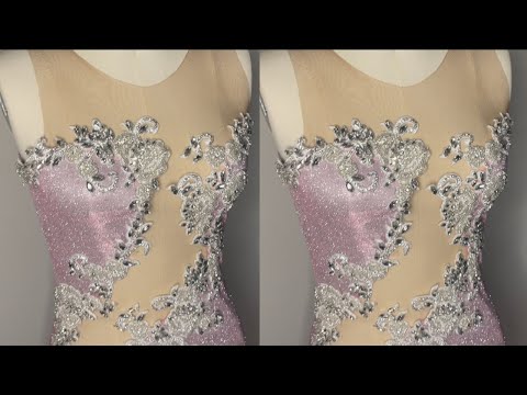 How to sew a mermaid gown prom dress with godets and...