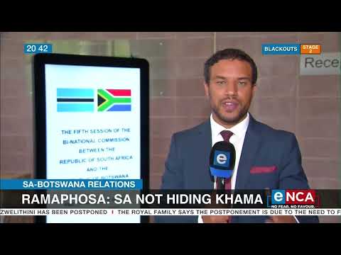 SA Botswana Relations Ramaphosa SA not hiding Khama