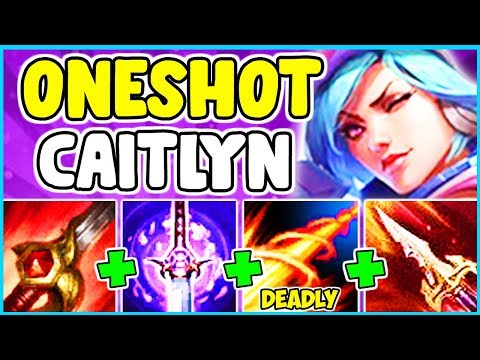 *NEW BUILD* 1 ULT = 1 KILL CAITLYN FULL LETHALITY ONESHOT BUILD JUNGLE League Of Legends S10