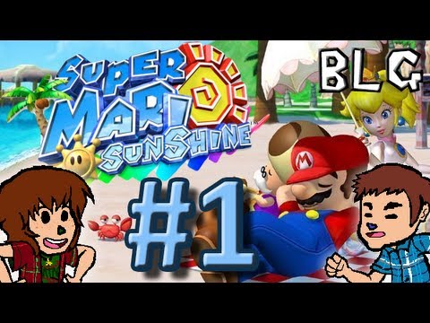 Let's Play Super Mario Sunshine - Part 1 - Isle Delfino