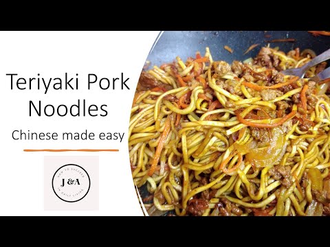 Teriyaki pork recipe, teriyaki pork noodles  #noodles, #japanesenoodles, #teriyaki, #teriyakipork