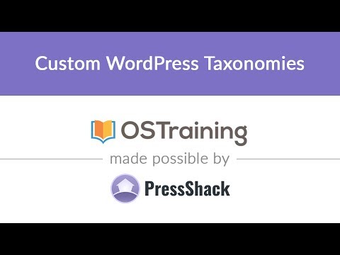 WordPress Development Lesson 36 Custom WordPress Taxonomies