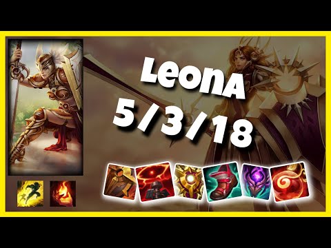Leona Support 11.4 Challenger Gameplay Replay - S11 (5/3/18) - KOREAN