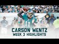 Every Carson Wentz Throw | Steelers vs. Eagles | NFL Week 3 Player Highlights