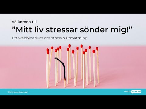 Föreläsning - Mitt liv stressar sönder mig
