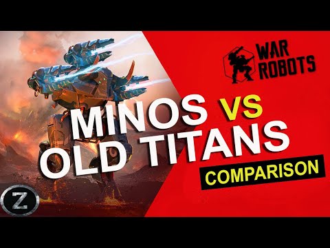 War Robots: Minos vs Ao Ming vs Arthur vs Kid vs Nodens| NEW Titan COMPARISON | Clash of Titans