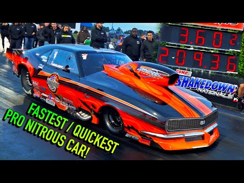 QUICKEST / FASTEST PRO NITROUS PRO MOD - JIM HALSEY!