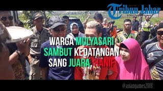 Kalungan Bunga Warnai Penyambutan Sang Juara Hanifan Yudani Kusumah di Kediamannya