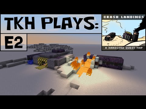 Crash Landing Ep2 - Early Manual Cobblestone Generator