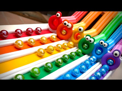 Marble Run Race Plasticine Donuts Amakandu Pop Tubes Train