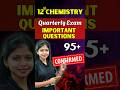 12th Chemistry Important Questions Quarterlyexam2025 11thchemistry Tnstateboard