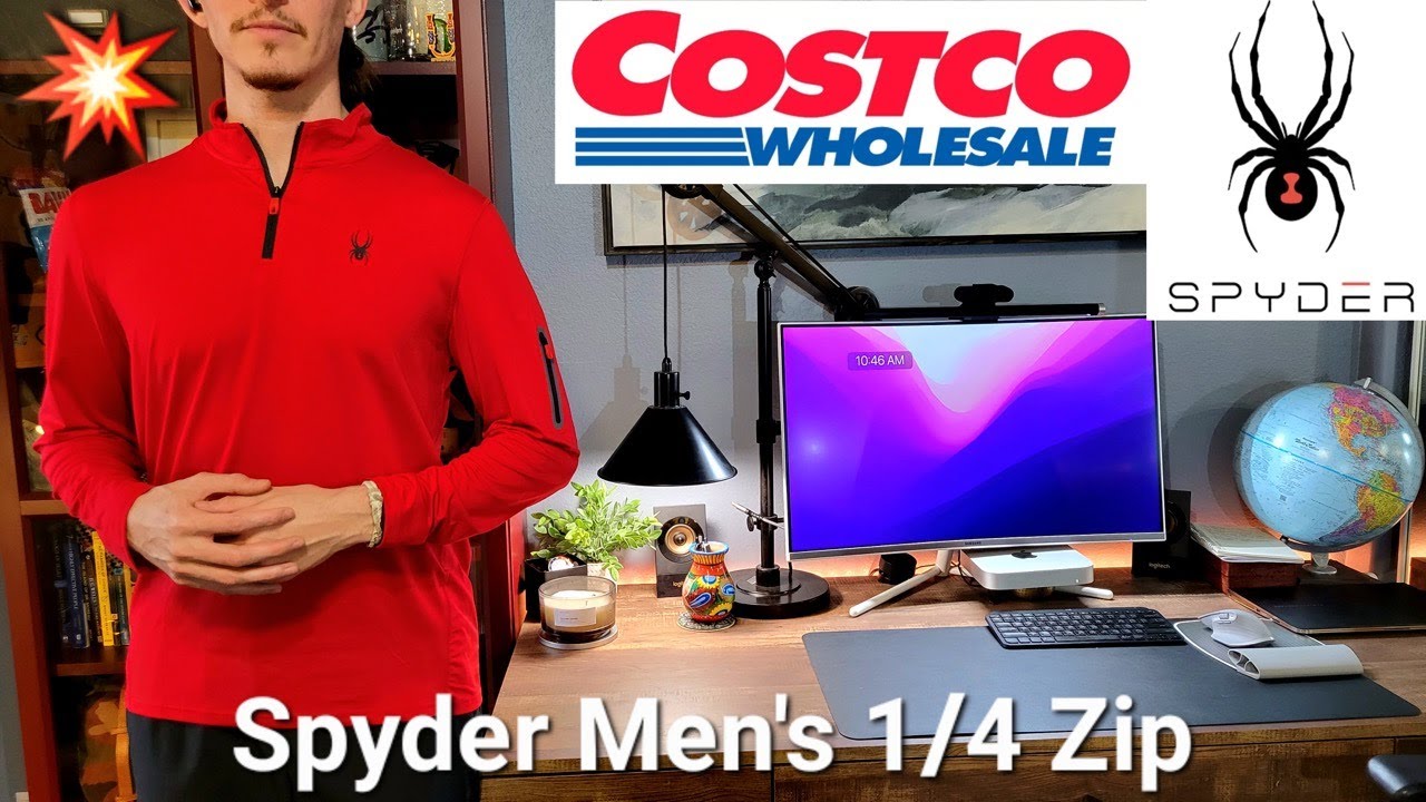 Spyder Men's 1/4 Zip Active *COSTCO* #longsleeve #base layer
