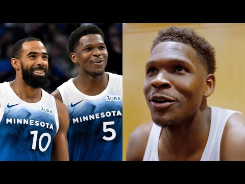 Anthony Edwards speaks on Mike Conley being traded "We want you back Mike"