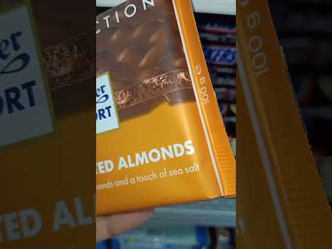 RITTER SPORT HONEY SALTED ALMONDS CHOCOLATE #shorts #asmr #viral #trending #food #shortsvideo
